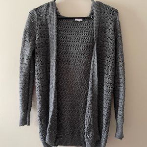 Justice shimmer cardigan